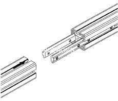 Aluminum Extrusion Connector Link 8 - 8 - 30 Chemical Polishing